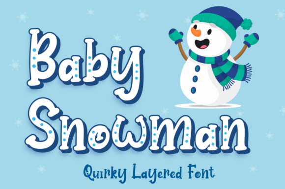 Baby Snowman Font: A Joyful Addition to Winter Designs