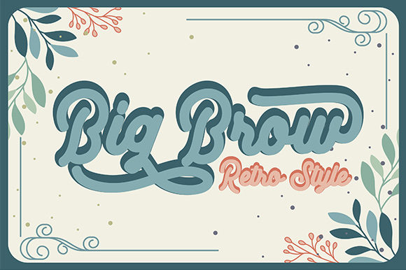 Big Brow: A Retro Font for Bold Branding and Creative Projects