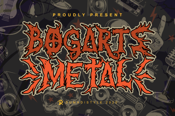Bogarts Metal: A Spooky Font That Elevates Halloween and October Party Designs