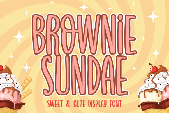 Brownie Sundae Font: A Sweet Touch for Your Designs