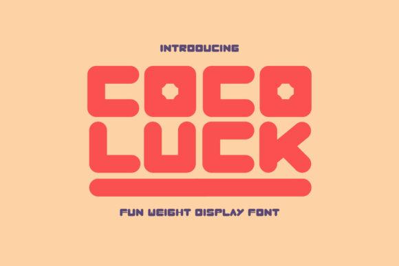 Cocoluck: A Clean and Chunky Lettered Display Font for Impactful Design