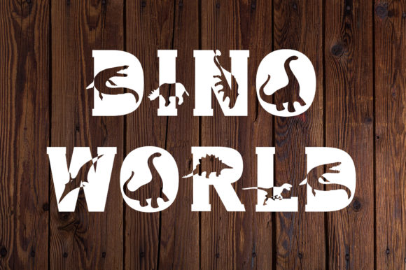 Dino World: A Dinosaur-Themed Font That Brings Prehistoric Fun to Your Projects