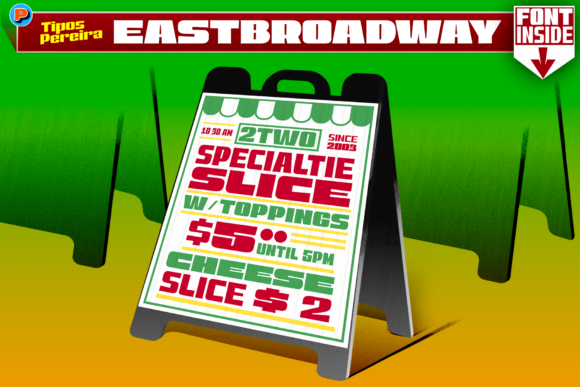 East Broadway: A Bold Display Font for Modern Creativity