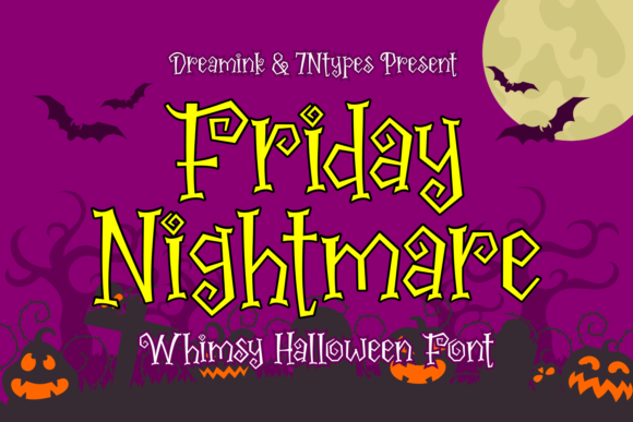 Friday Nightmare Font for Halloween Designs