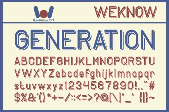 Generation: A Simple and Neat Lettered Display Font for Creative Projects