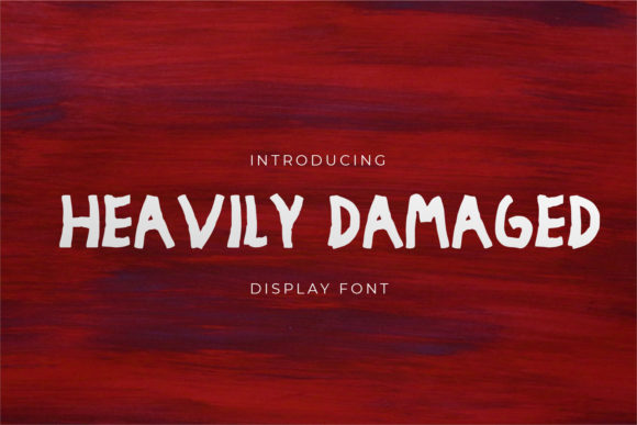 Heavily Damaged Font: A Bold Choice for Modern Design