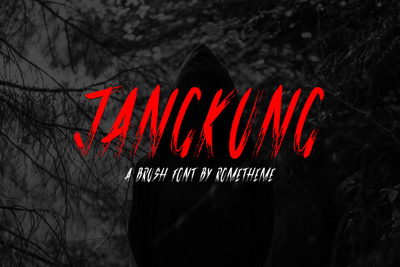 Jangkung Display Font for Creepy and Dramatic Designs