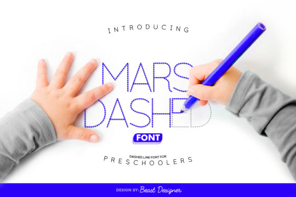 Mars Dashed: A Unique Display Font for Modern Design