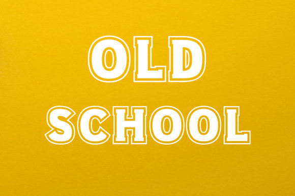 Old School: A Bold and Retro Styled Display Font for Modern Creativity