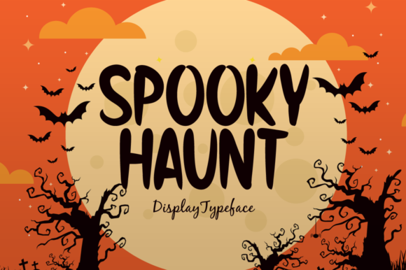 Spooky Haunt: A Halloween-Themed Display Font for Creative Projects